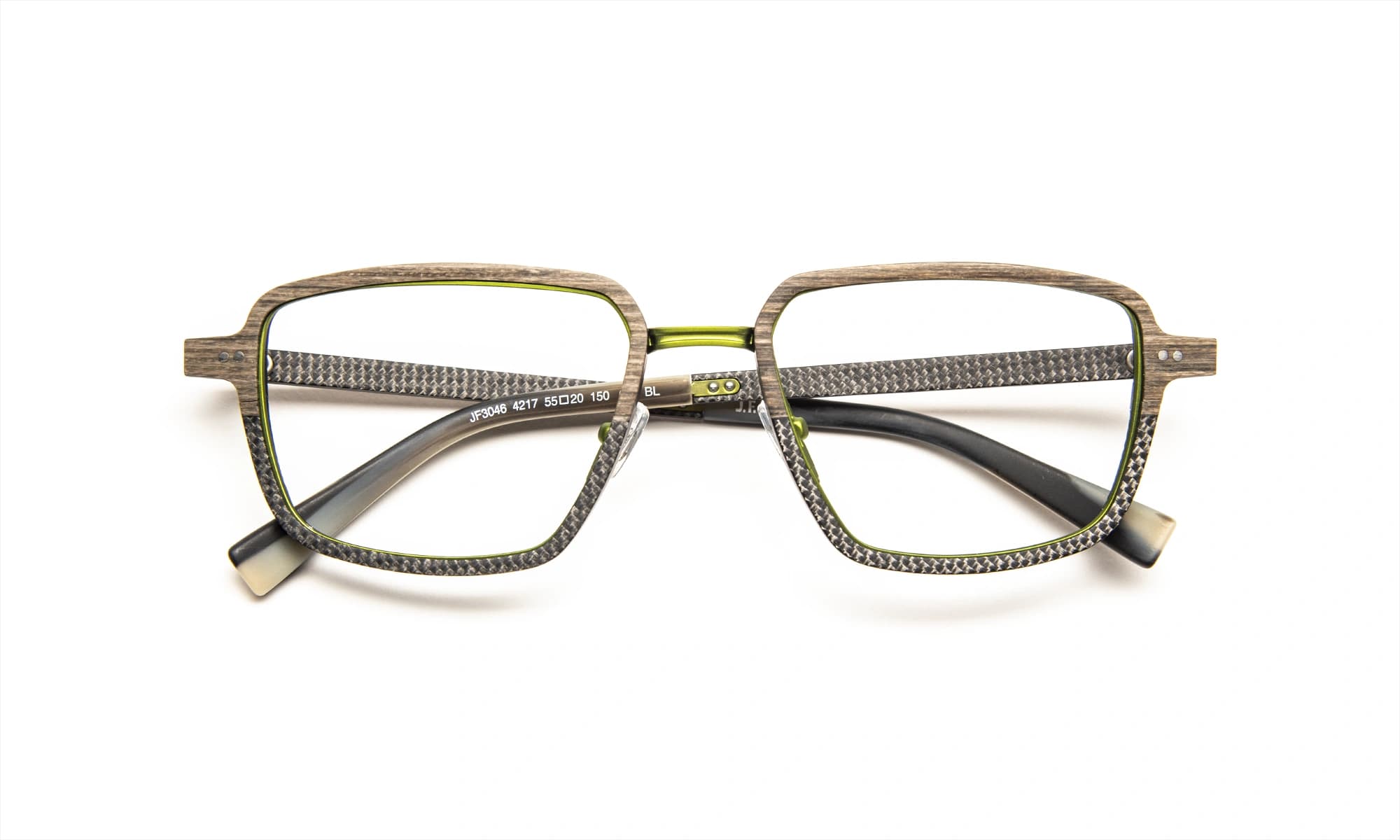 J.F. Rey JF3046 C4217 Eyeglasses Brown/green 55mm Men 2