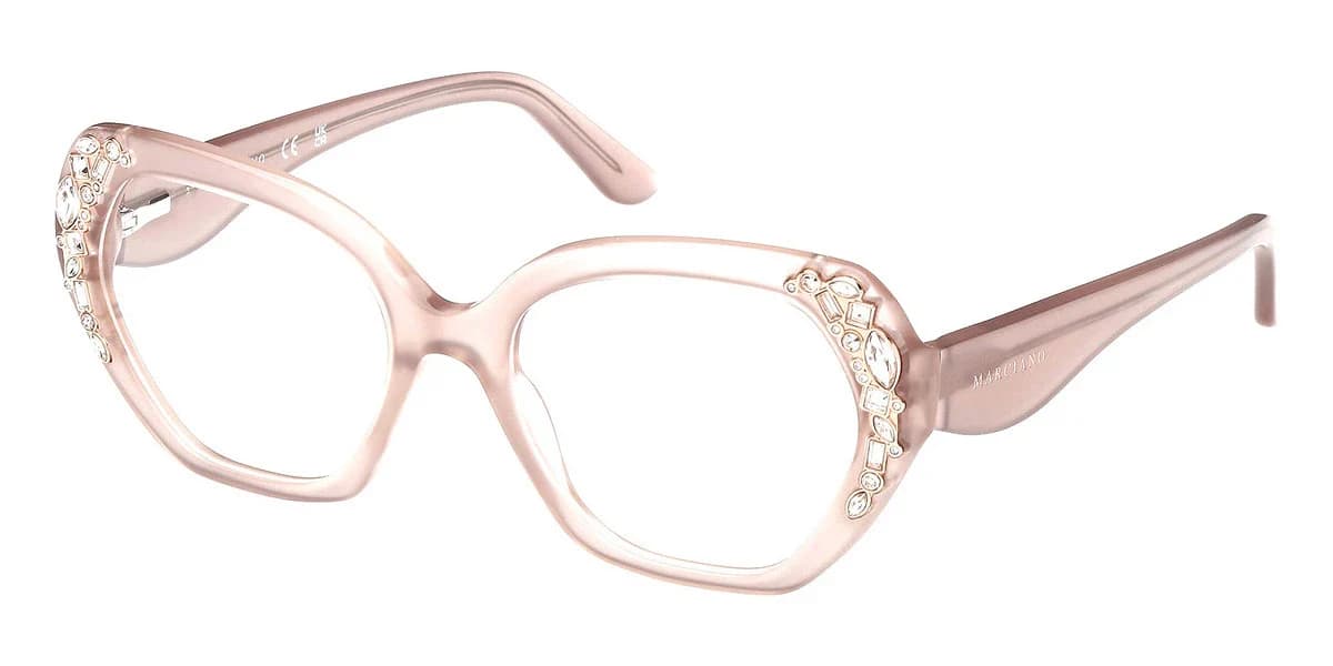 Marciano GM50039 057 Eyeglasses Shiny Beige 53mm Women