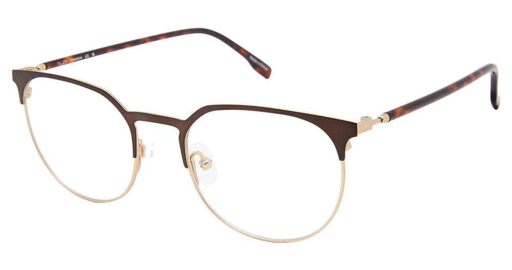 Thin Light Glasses NU079 C02 Eyeglasses Brown 51mm Men