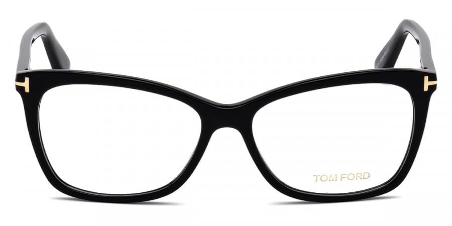 Tom Ford TF5514 001 Eyeglasses Black 54mm Women 2