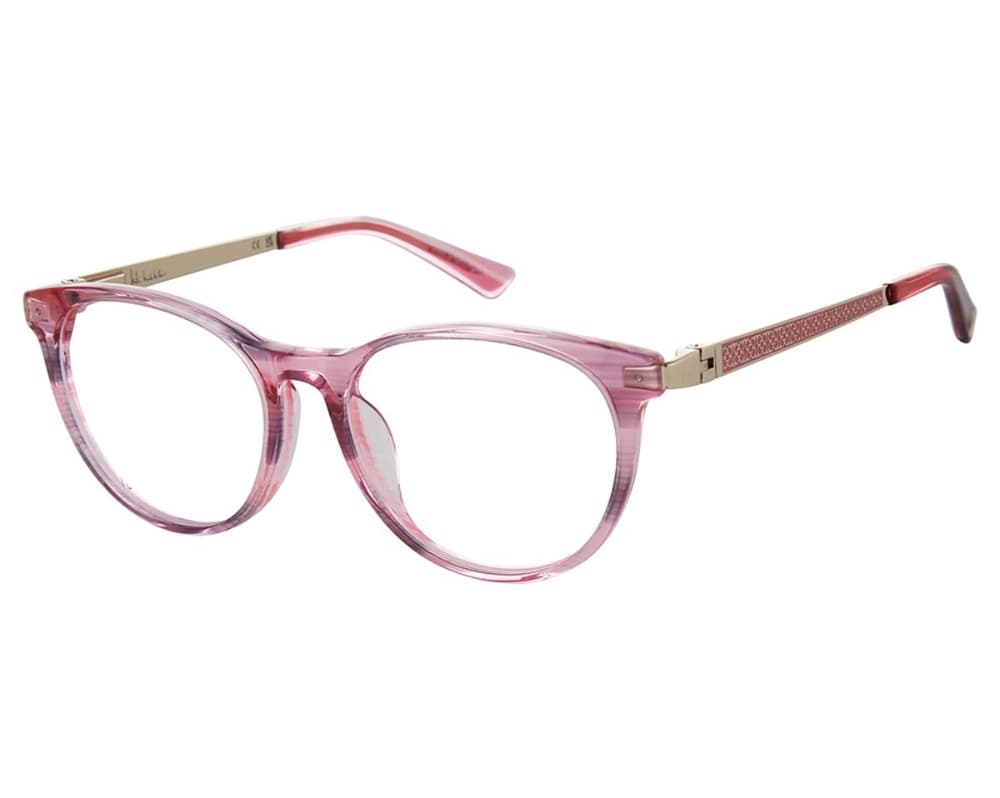 Nicole Miller ELLA C02 Eyeglasses Pink Stripe 48mm Women