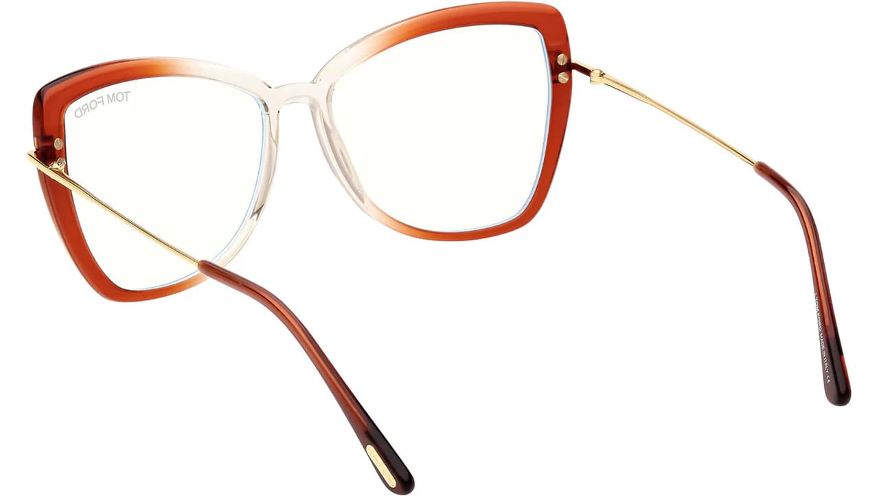Tom Ford FT5882B 044 Eyeglasses Orange 55mm Women 3