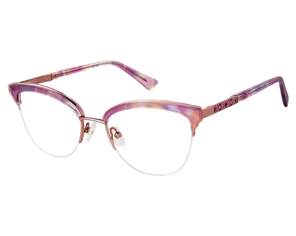 Nicole Miller Mallorca 02 Eyeglasses Purple Tortoise 51mm Women