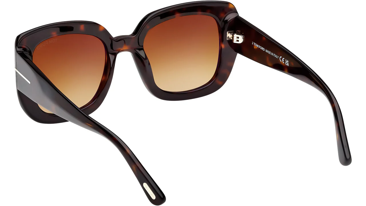 Tom Ford FT1220 52F Sunglasses Dark Havana 52mm Women 4