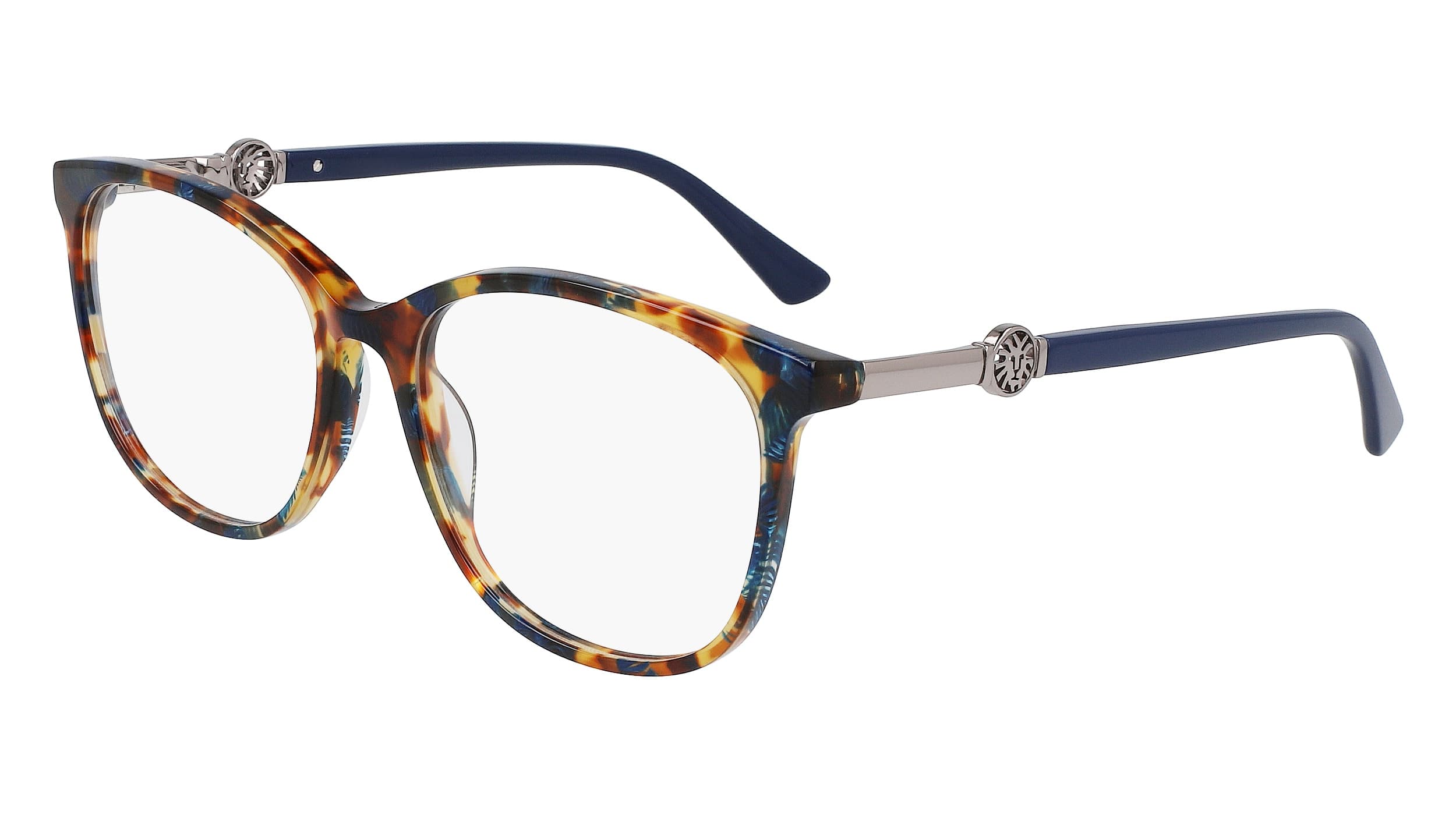 Anne Klein AK5102 460 Eyeglasses Blue Tortoise 56mm Women