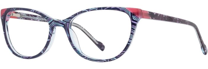 Scott Harris SH-834 C1 Eyeglasses Midnight Watermelon 54mm Women