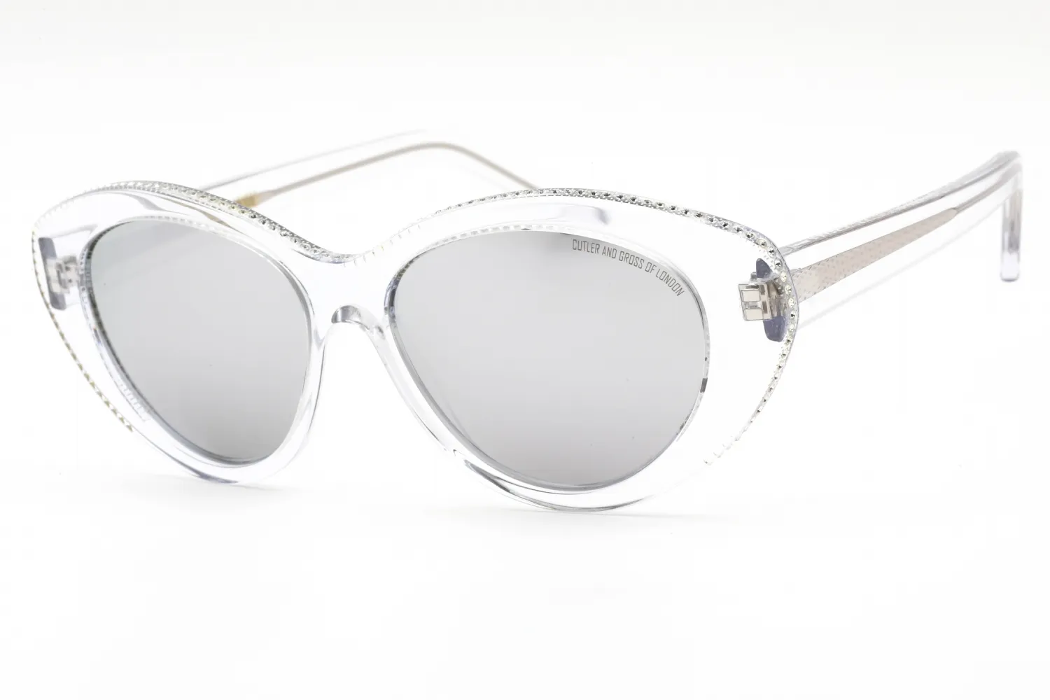 Cutler and Gross CG1286S 002 Sunglasses Crystal 55mm Women
