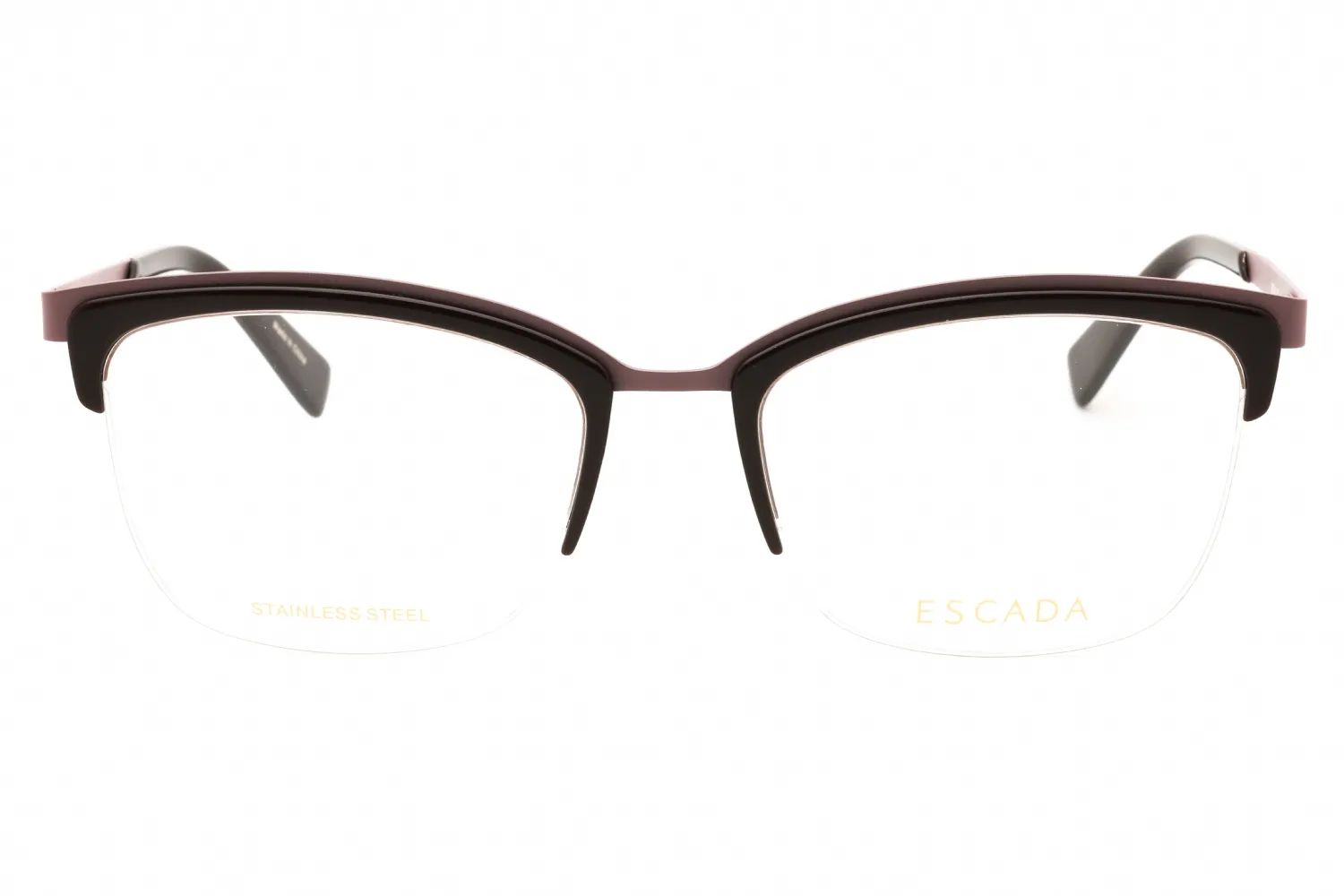 Escada VES944 0J35 Eyeglasses Shiny Brown 52mm Women 2