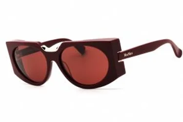 Max Mara MM0123 69S Sunglasses Shiny Bordeaux 59mm