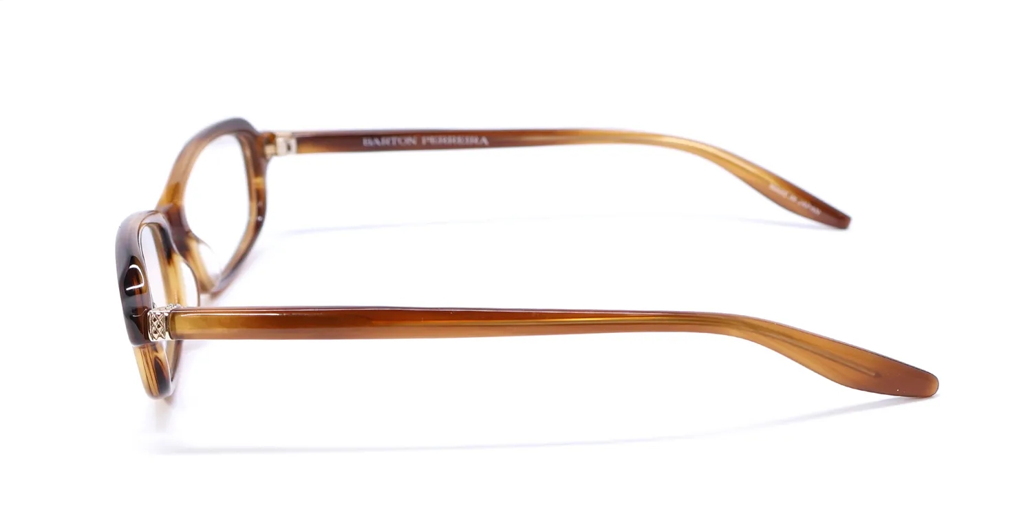 Barton Perreira Nicholette umt/gol Eyeglasses Amber Brown 50mm 4