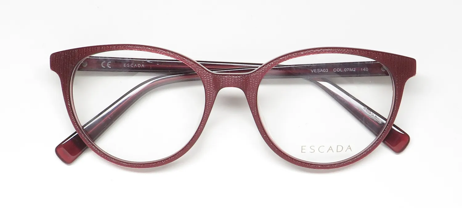 Escada Vesa03 07m2 Eyeglasses Dark Bordeaux 51mm 2