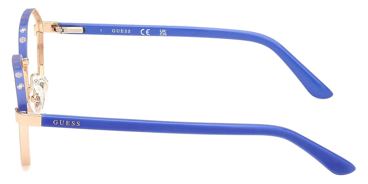 Guess GU50124 092 Eyeglasses Blue 51mm Women 3