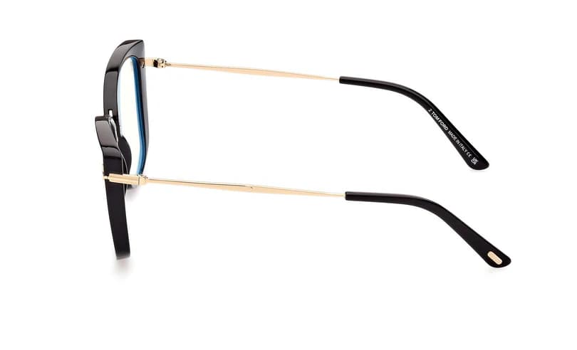 Tom Ford FT5816B 001 Eyeglasses Shiny Black 53mm Women 3