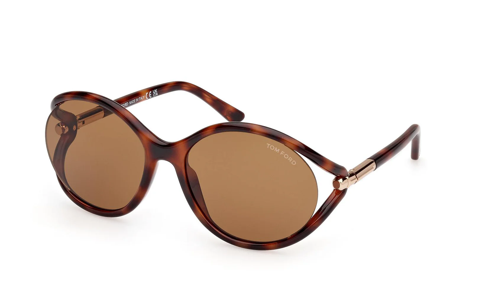 Tom Ford Melody FT1090 53E Sunglasses Blonde Havana 59mm Women