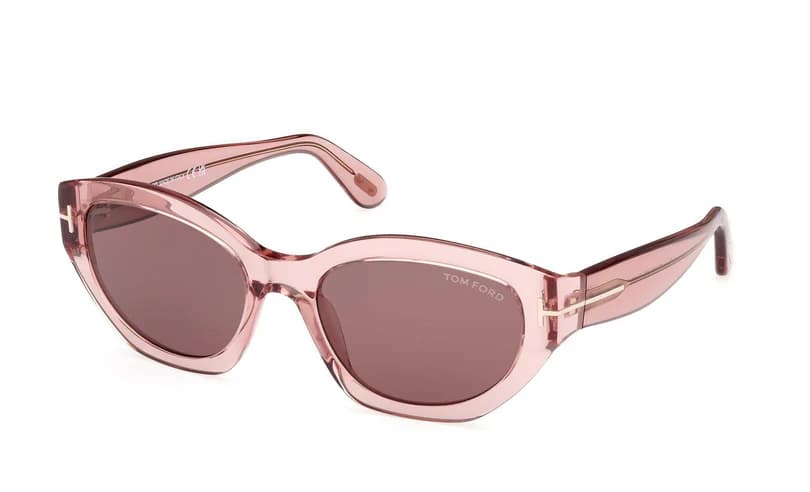 Tom Ford FT1086 72E Sunglasses Shiny Pink 55mm Women