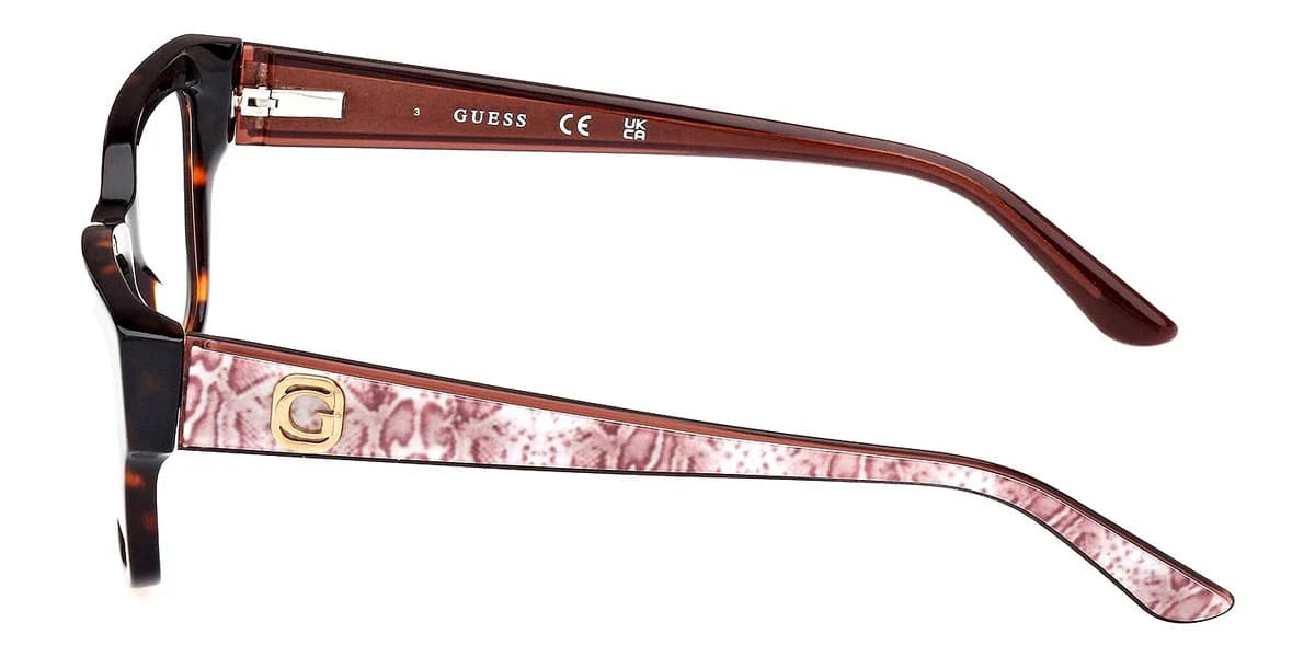 Guess GU50126 052 Eyeglasses Dark Havana 53mm Women 3