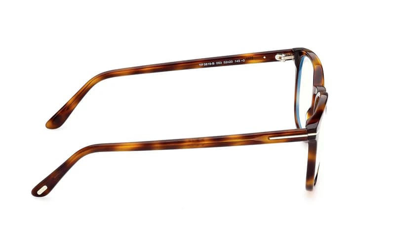 Tom Ford FT5819B 053 Eyeglasses Blonde Havana 52mm Men 5