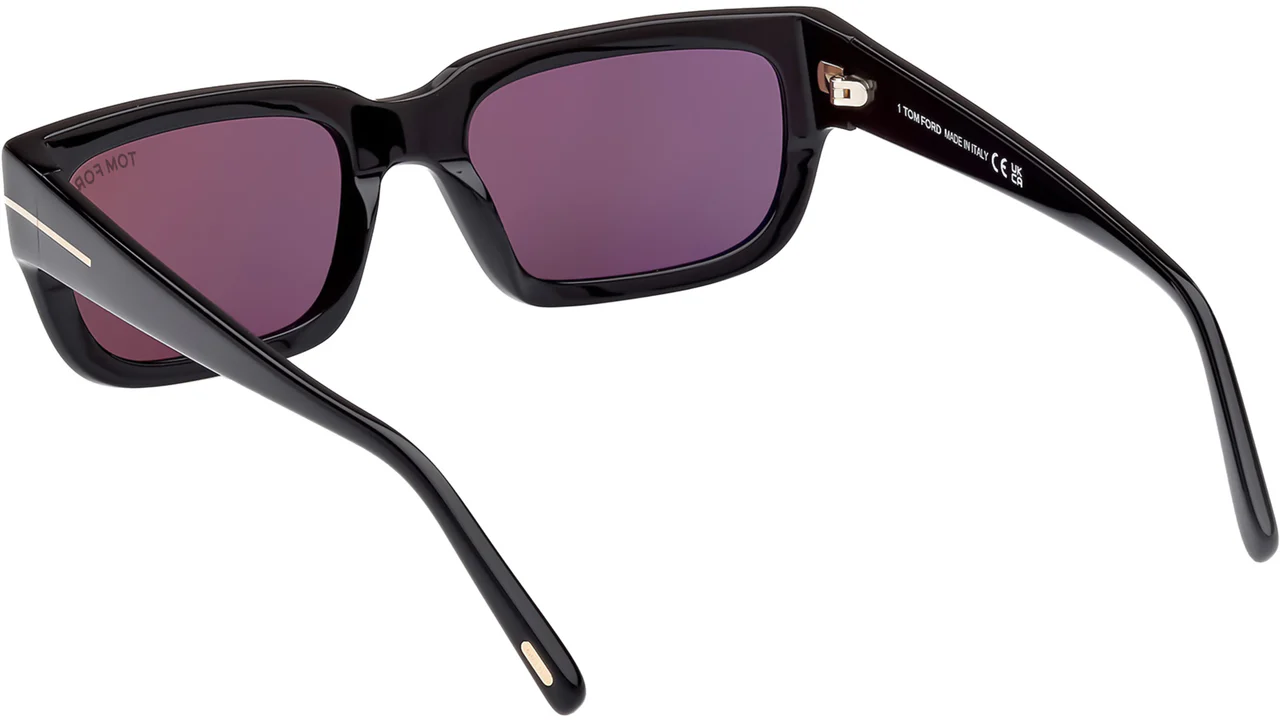Tom Ford FT1075 01A Sunglasses Black 54mm Unisex 3