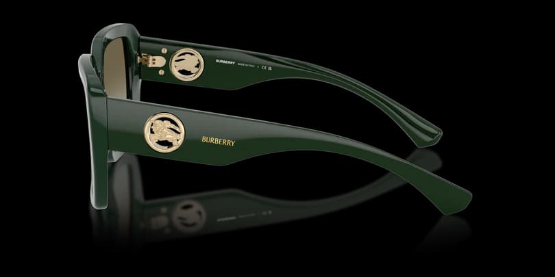 Burberry 0BE4471 42038E Sunglasses Shiny Green 54mm Women 3