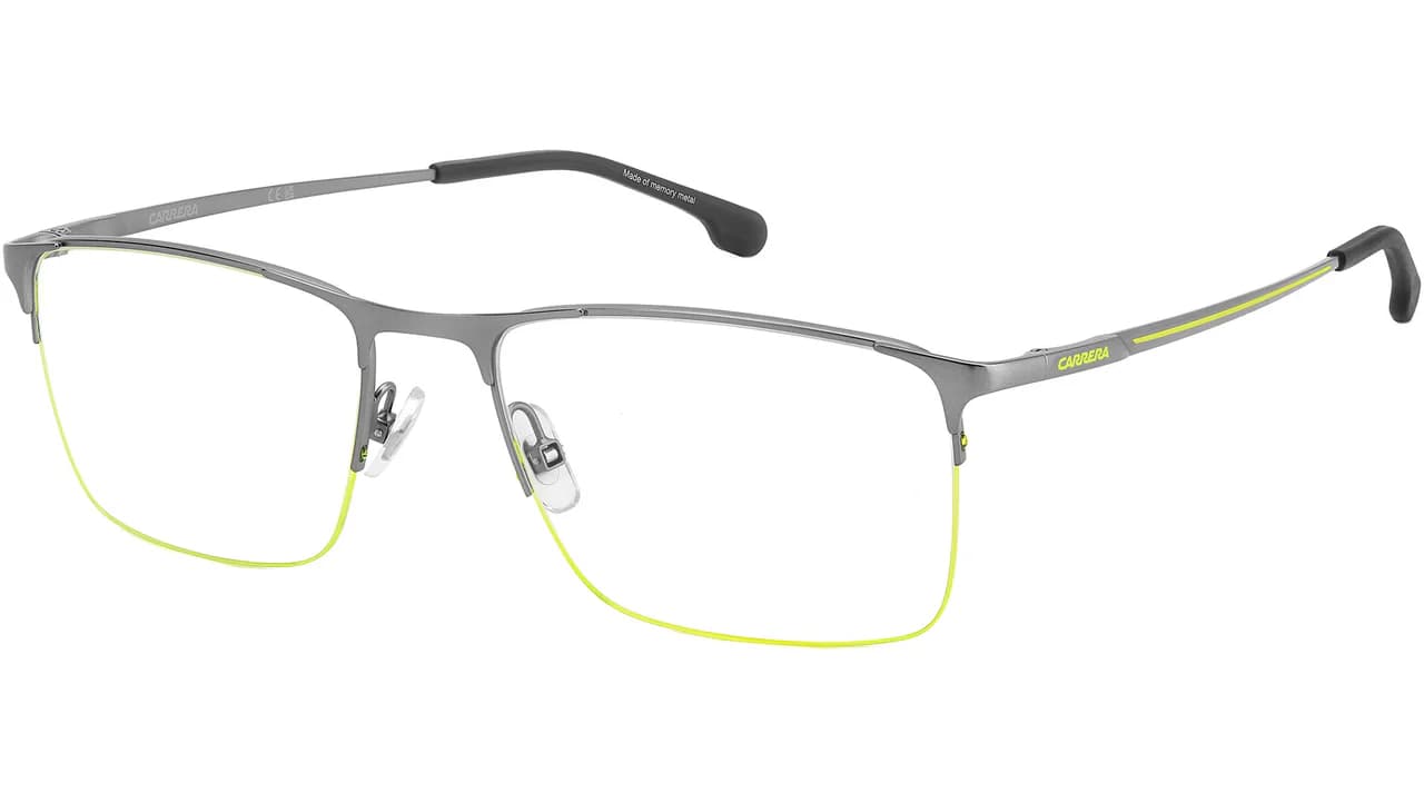 Carrera 8906 04JL Eyeglasses Matte Ruthenium Yellow 57mm Men