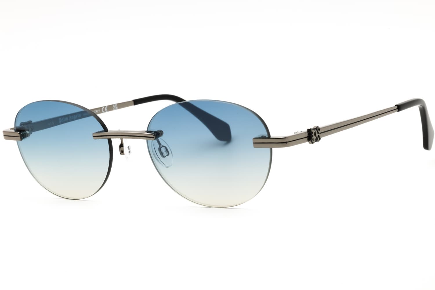 Palm Angels CRYSTAL Sunglasses Gunmetal 56mm Unisex