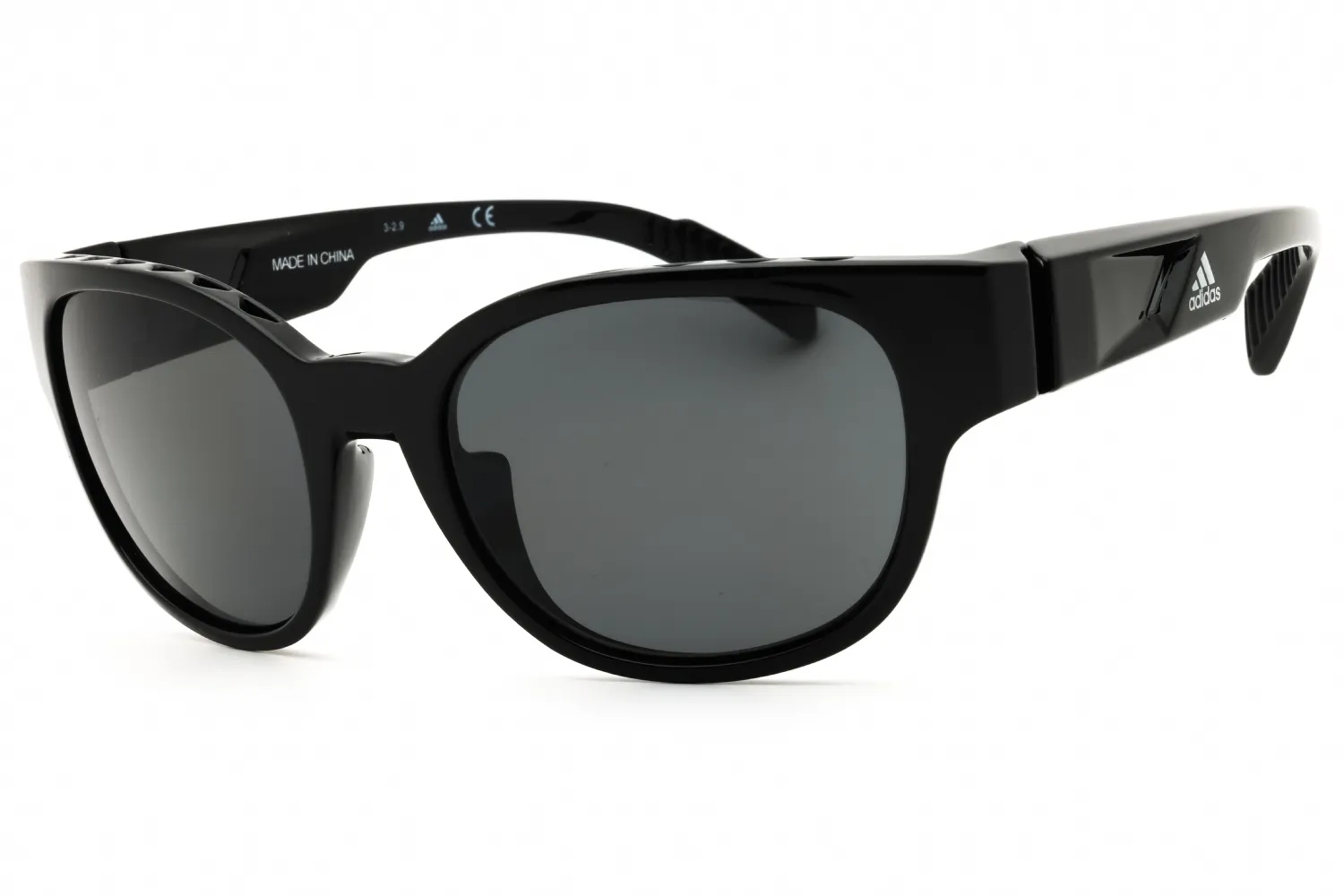 Adidas SP0009 01D Sunglasses Shiny Black 55mm Women
