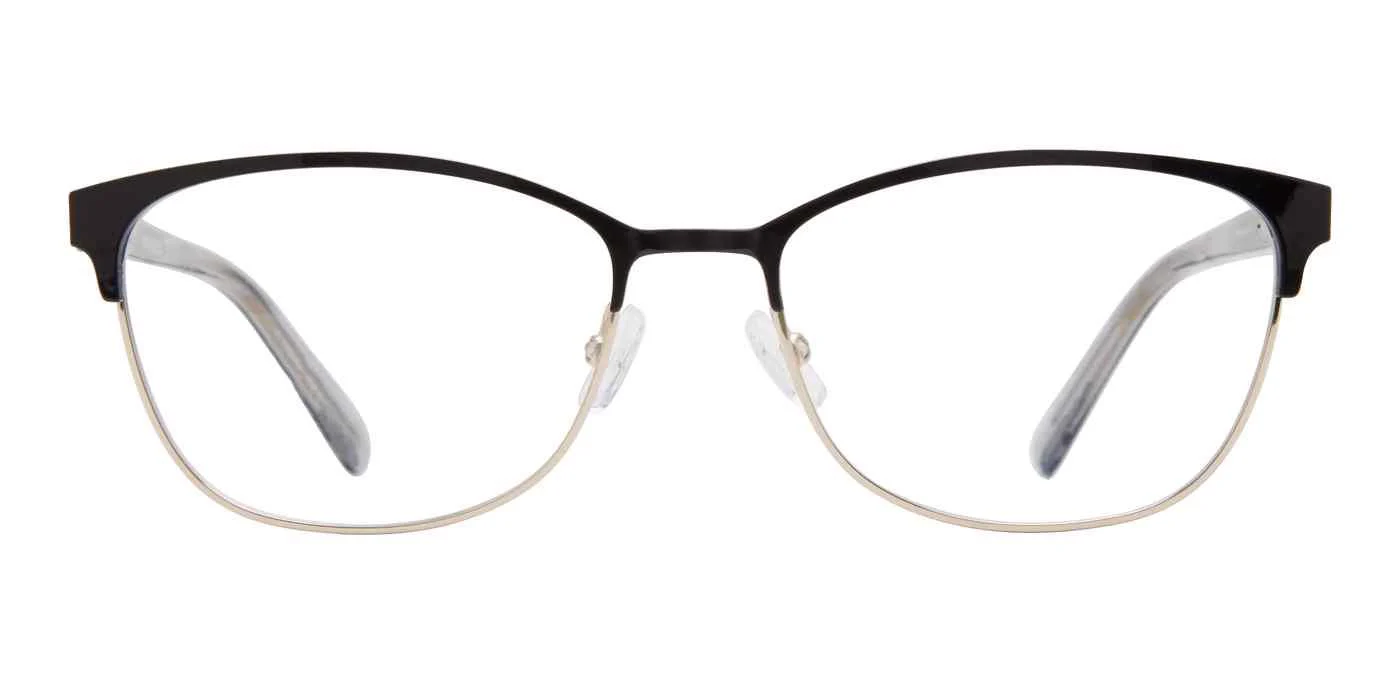 Banana Republic BR 205 0I46 Eyeglasses Black Gold 52mm Women 2