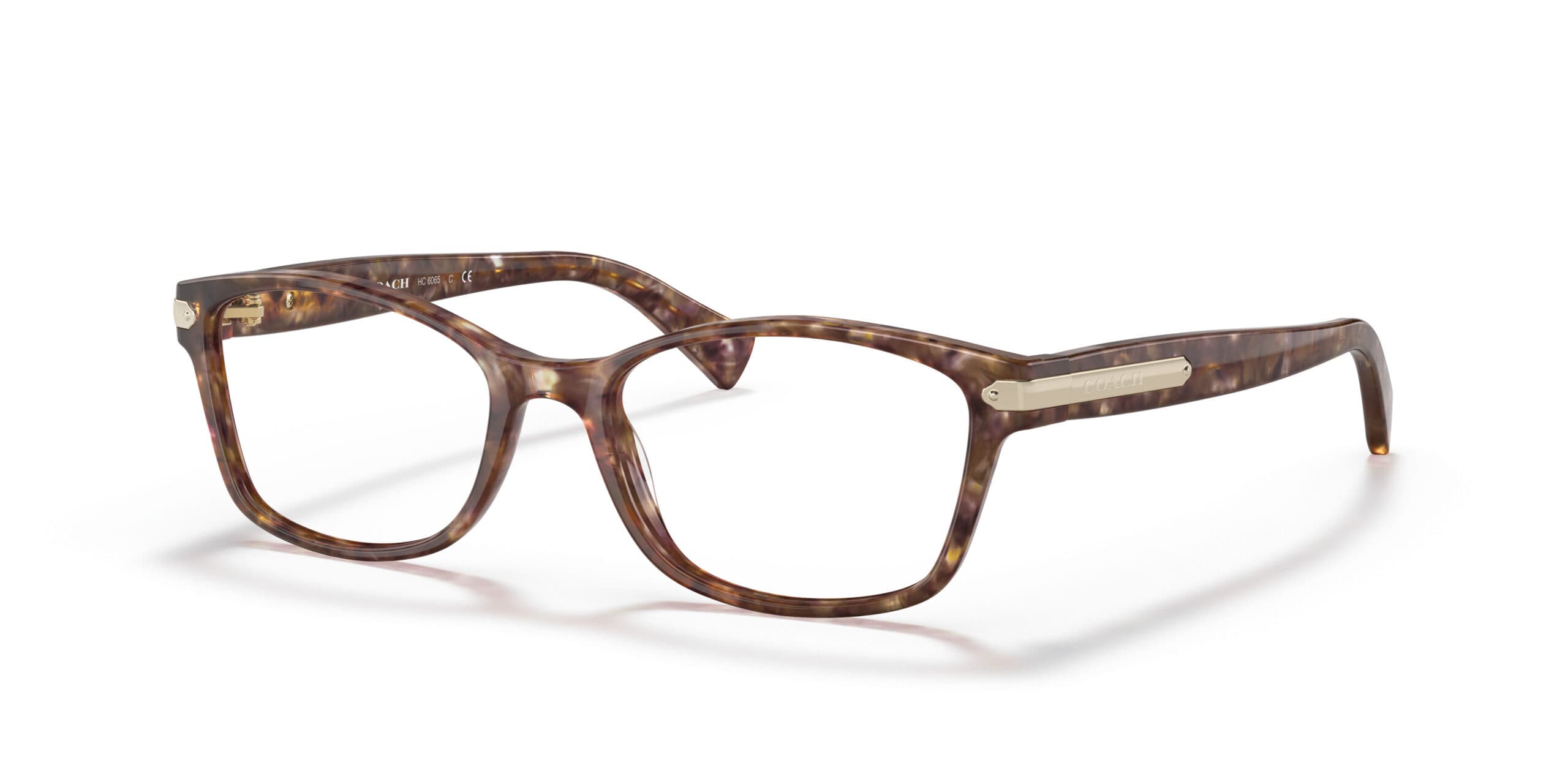 Coach HC6065 5287 Eyeglasses Confetti Light Brown 51mm Unisex