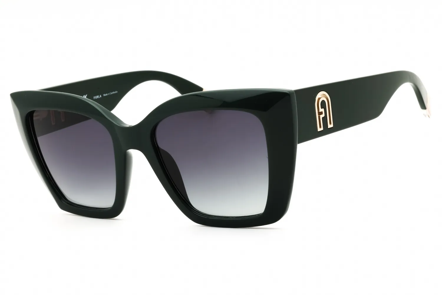 Furla SFU710 0D80 Sunglasses Green 54mm Women