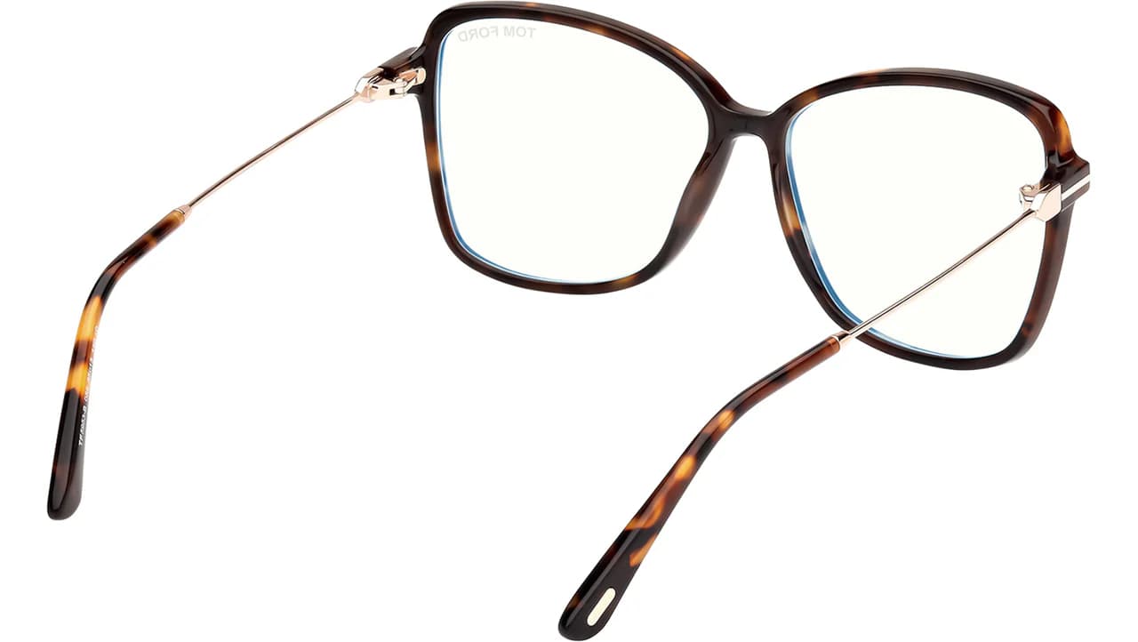 Tom Ford FT5953B 052 Eyeglasses Dark Havana 55mm Women 4