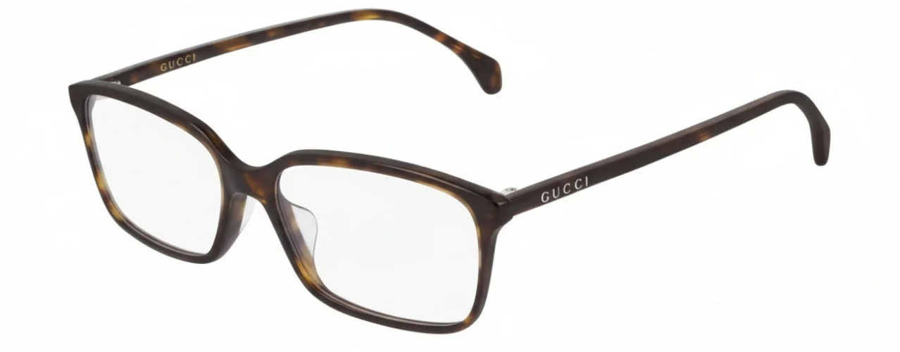 Gucci GG0553OA 002 Eyeglasses Havana 52mm Unisex