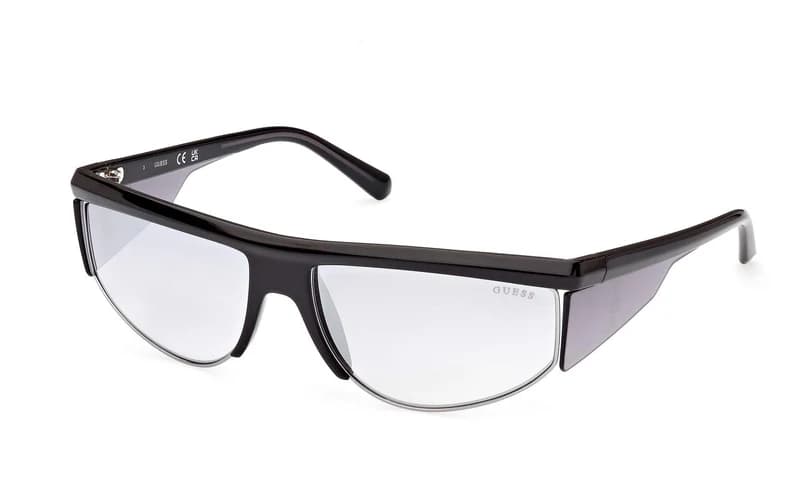 Guess GU00072 01C Sunglasses Shiny Black 62mm Women