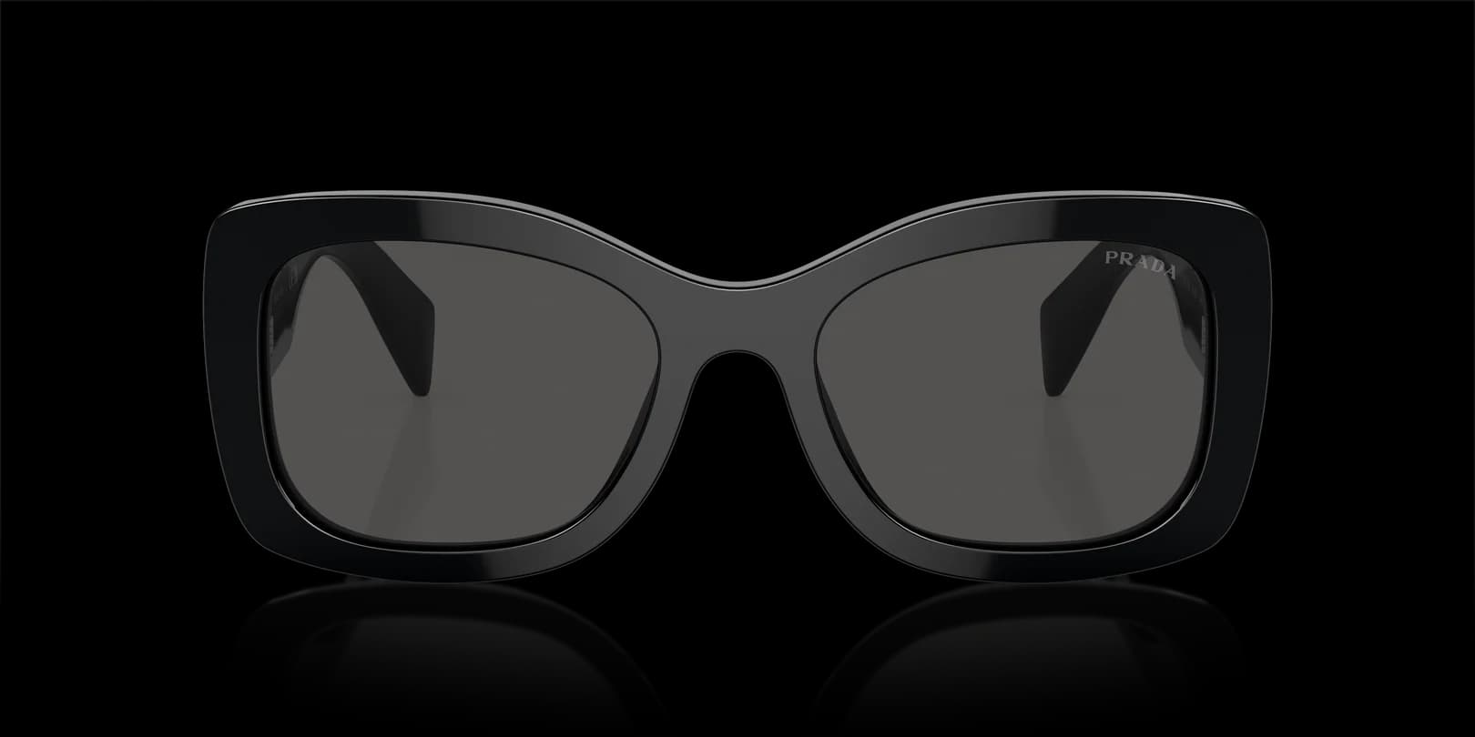 Prada 0PR A08S 1AB5S0 Sunglasses Black 56mm Women 2