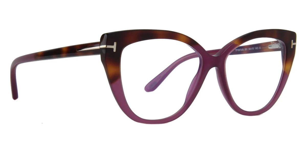 Tom Ford FT5673B 081 Eyeglasses Shiny Violet 54mm Women 4