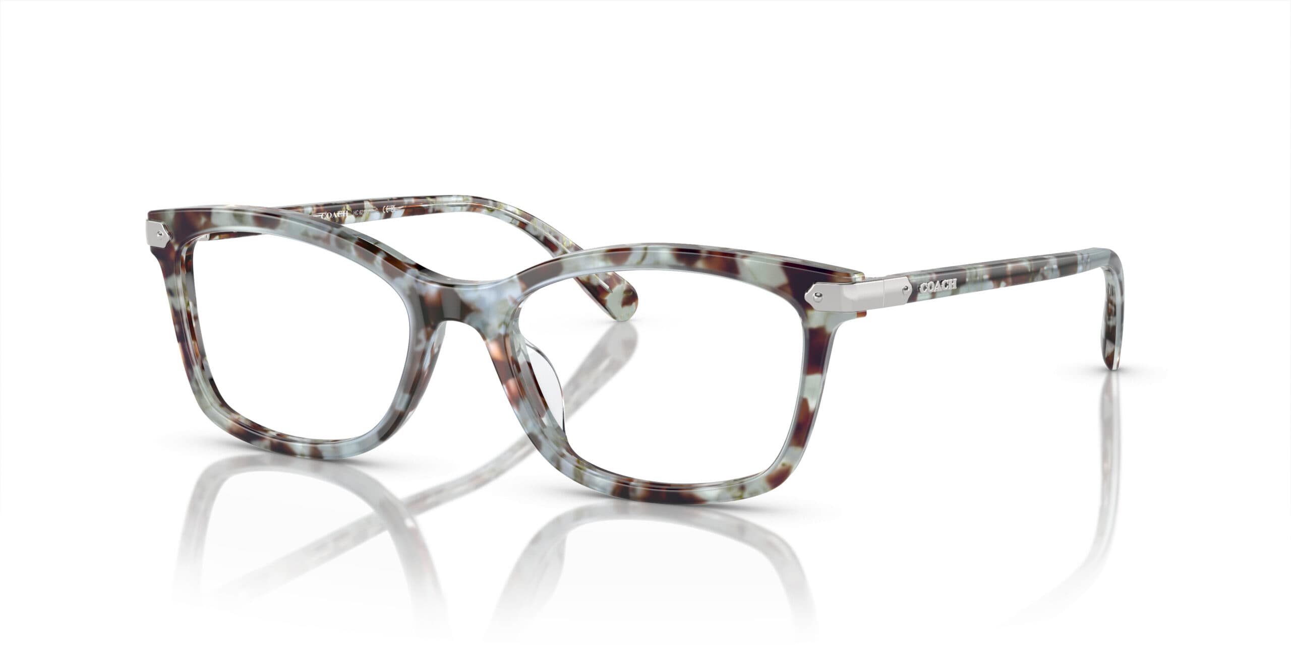 Coach HC6219U 5778 Eyeglasses Seaglass Tortoise 51mm Women