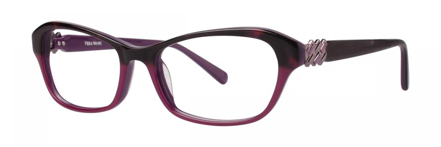 Vera Wang V338 Eyeglasses Raspberry 51mm Women