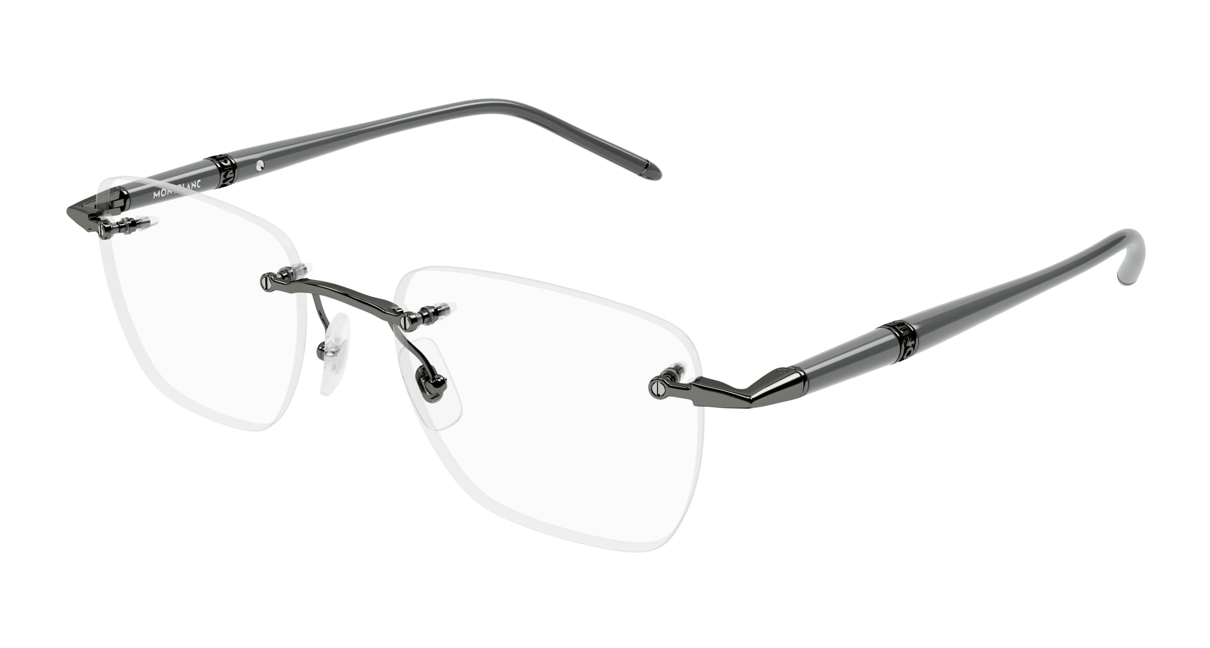 Montblanc MB0346O 003 AEZ52H0B Eyeglasses Gray 53mm Men