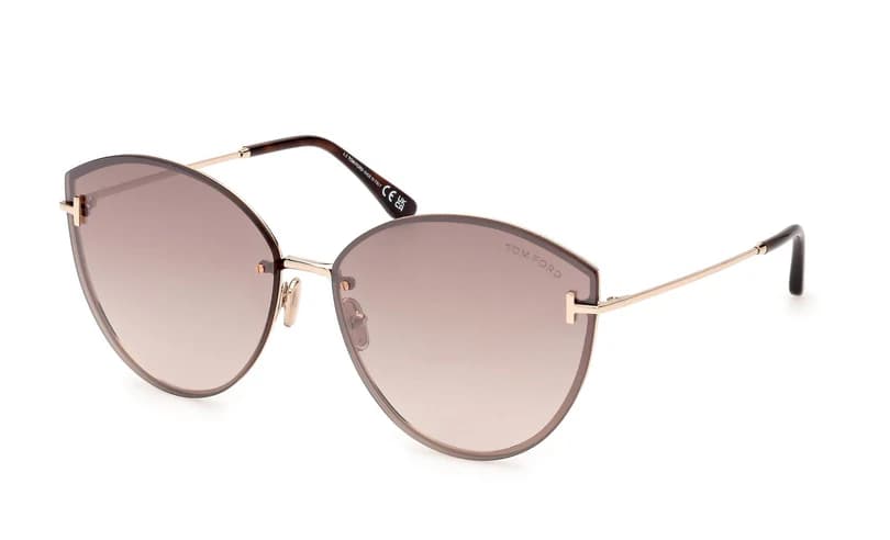 Tom Ford FT1106 28G Sunglasses Shiny Gold 63mm Women