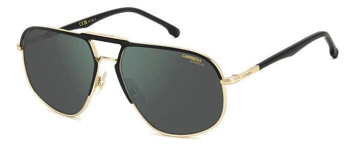 Carrera 318/S 02M2 Q3 Sunglasses Black Gold 60mm Men