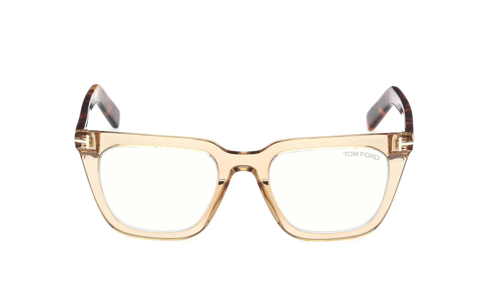 Tom Ford FT5963B 045 Eyeglasses Shiny Light Brown 50mm Men 2