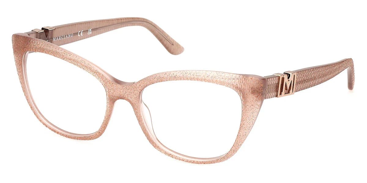 Marciano GM50008 057 Eyeglasses Shiny Beige 55mm Women