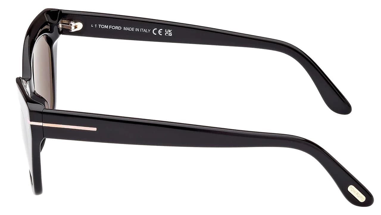 Tom Ford FT1031 01A Sunglasses Shiny Black 52mm Women 3