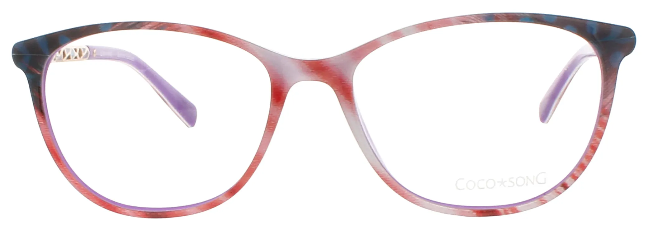 Coco Song LIFE STYLE C02 Eyeglasses Red Purple 54mm Women 2