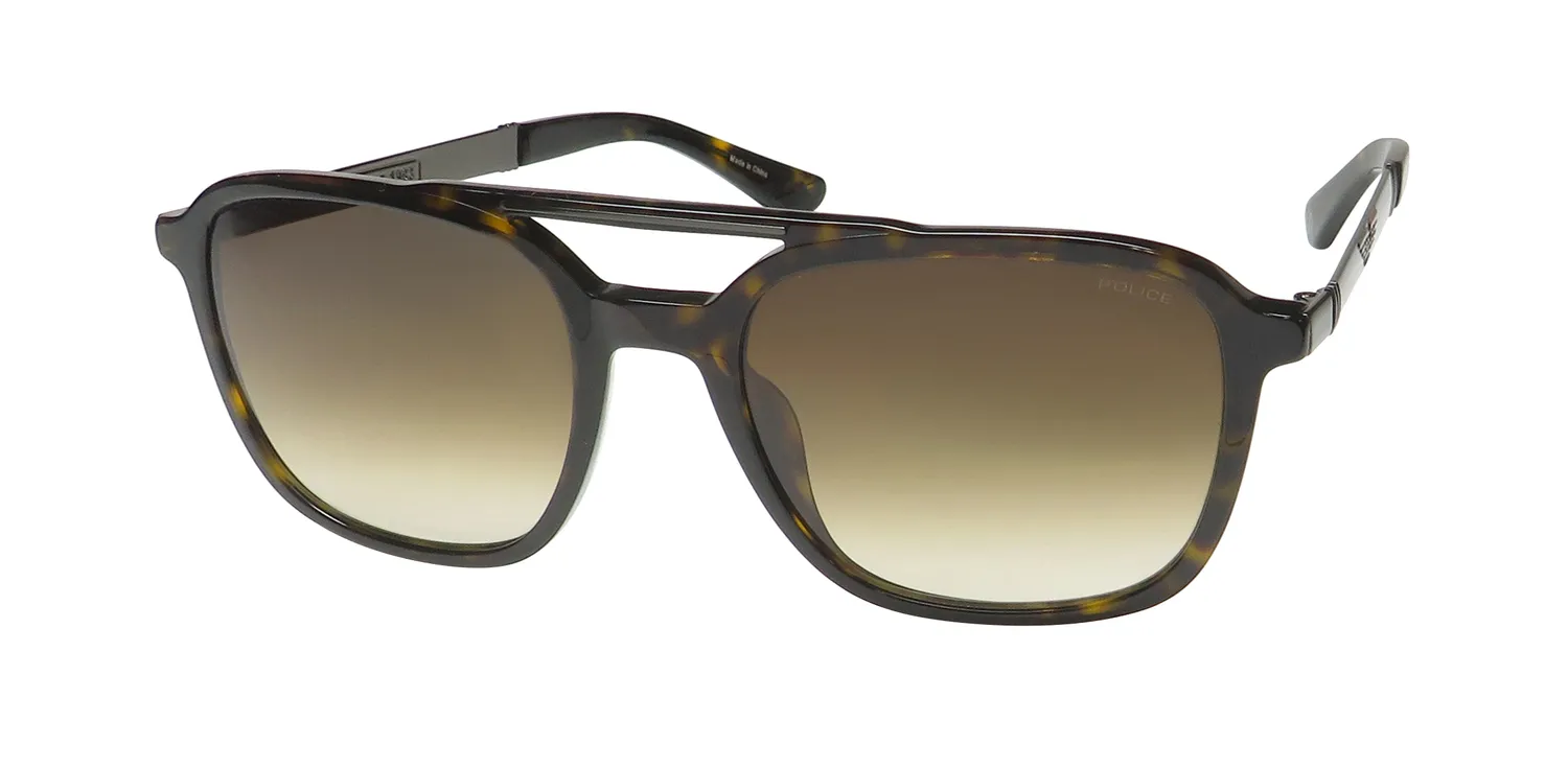 Police Spla53 0722 Sunglasses Brown 55mm