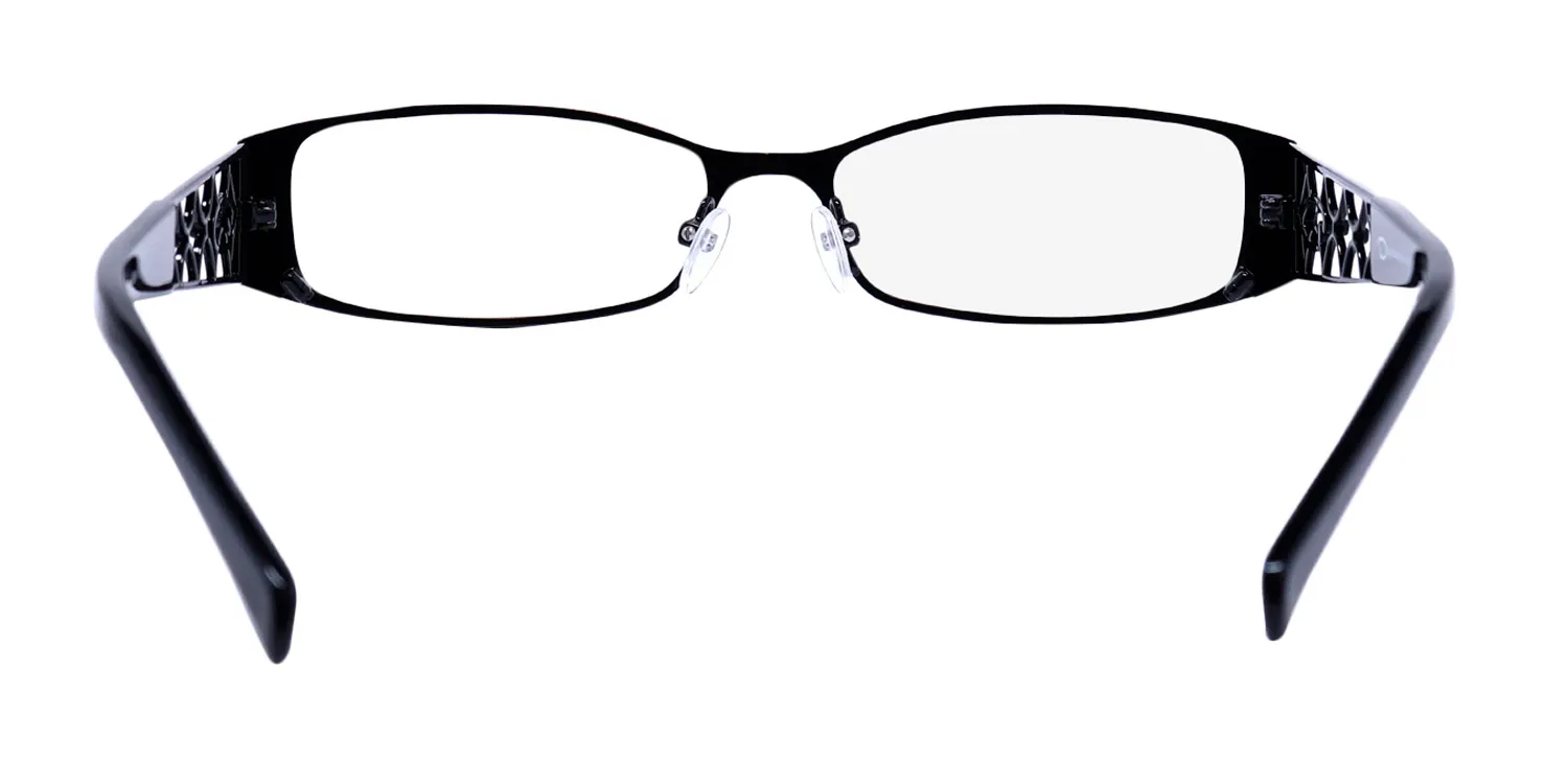 Oscar de la Renta Osl 714 001 Eyeglasses Shiny Black 52mm 5
