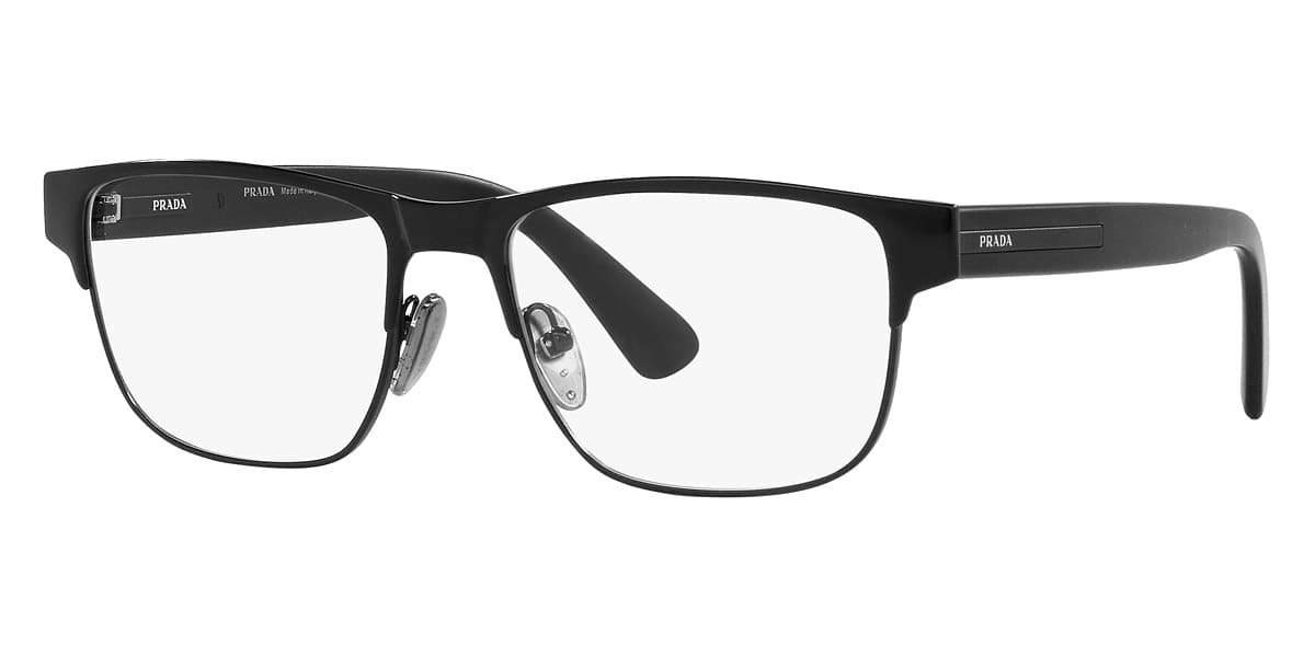 Prada VPR57Z 1BO1O1 Eyeglasses Black 56mm Unisex
