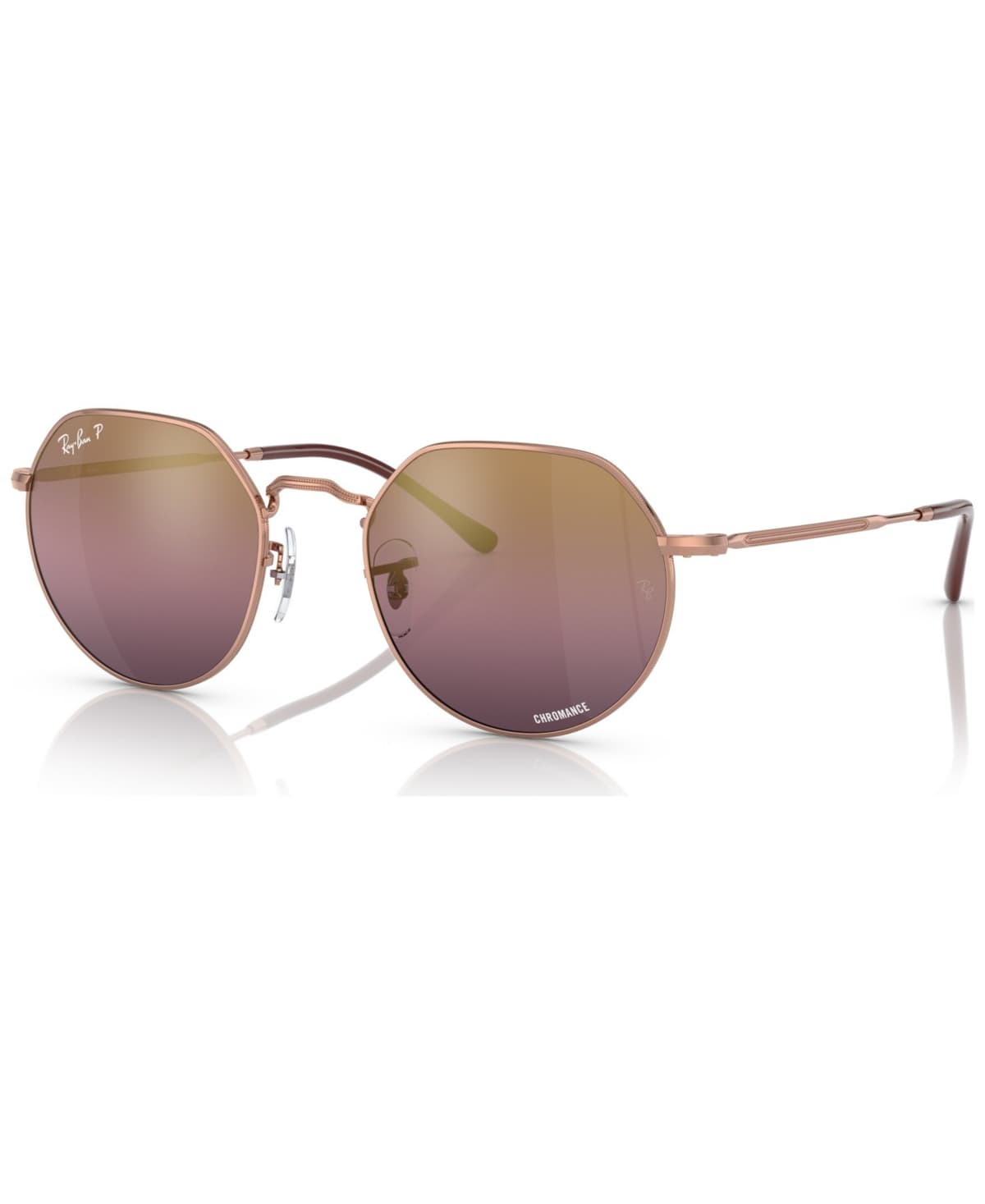 Ray-Ban RB3565 JACK 9202/G9 RB3565 Sunglasses Gold 145mm Women