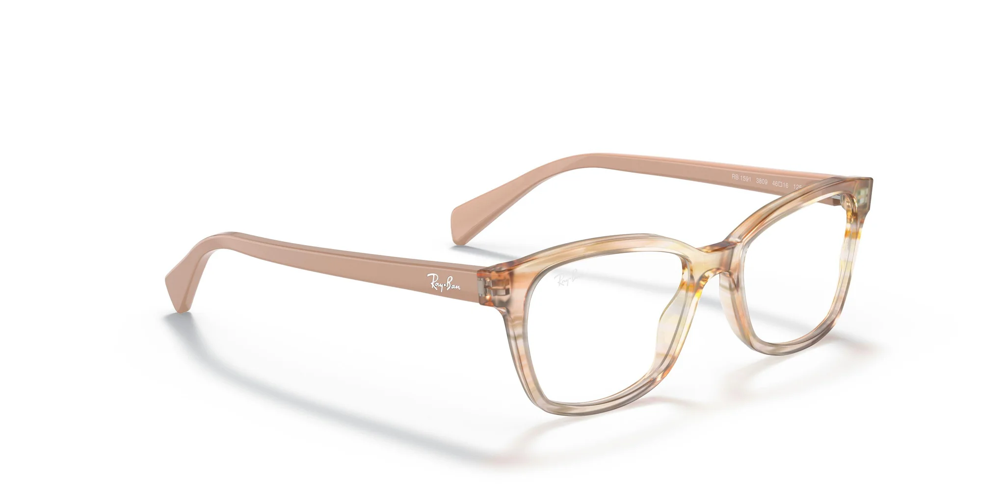 Ray-Ban RB1591 3809 Eyeglasses Pink Striped 48mm Kids 3