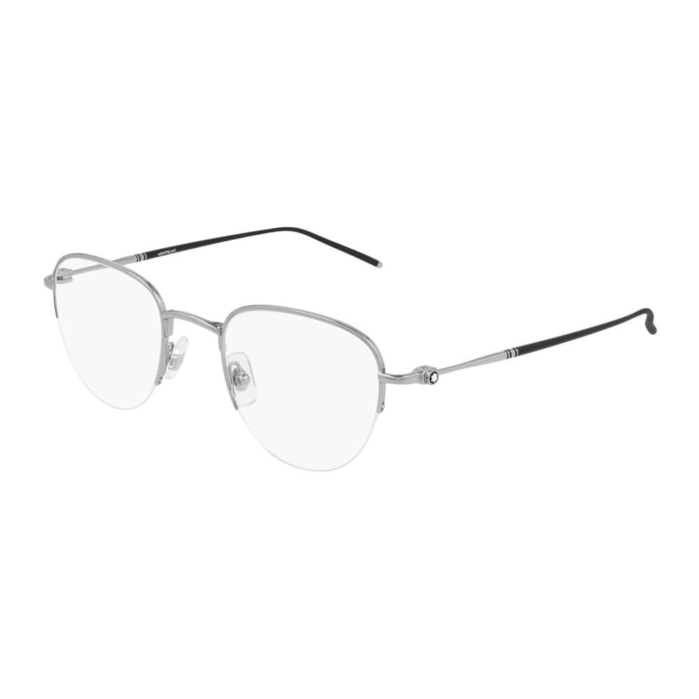 Montblanc MB0129O 001 MB0129O Eyeglasses Silver 49mm Men