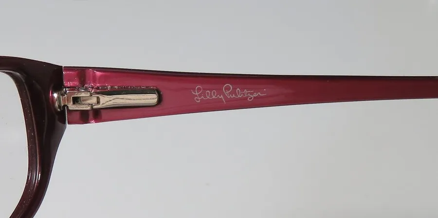 Lilly Pulitzer Ricci be Eyeglasses Rose Wine 52mm 6